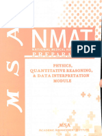 MSA Physics, Quantitative Reasoning, and Data Interpretation Module