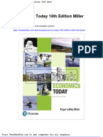 Economics Today 19th Edition Miller Test Bank