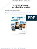 Economics Today The Macro 17th Edition Roger Leroy Miller Solutions Manual