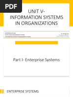 Unit 6 - Part I - Enterprise Applications