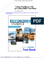 Economics Today The Macro 17th Edition Roger Leroy Miller Test Bank