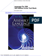 Assembly Language For x86 Processors 6th Edition Irvine Test Bank