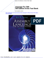 Assembly Language for x86 Processors 6th Edition Irvine Test Bank