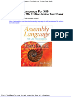 Assembly Language For x86 Processors 7th Edition Irvine Test Bank