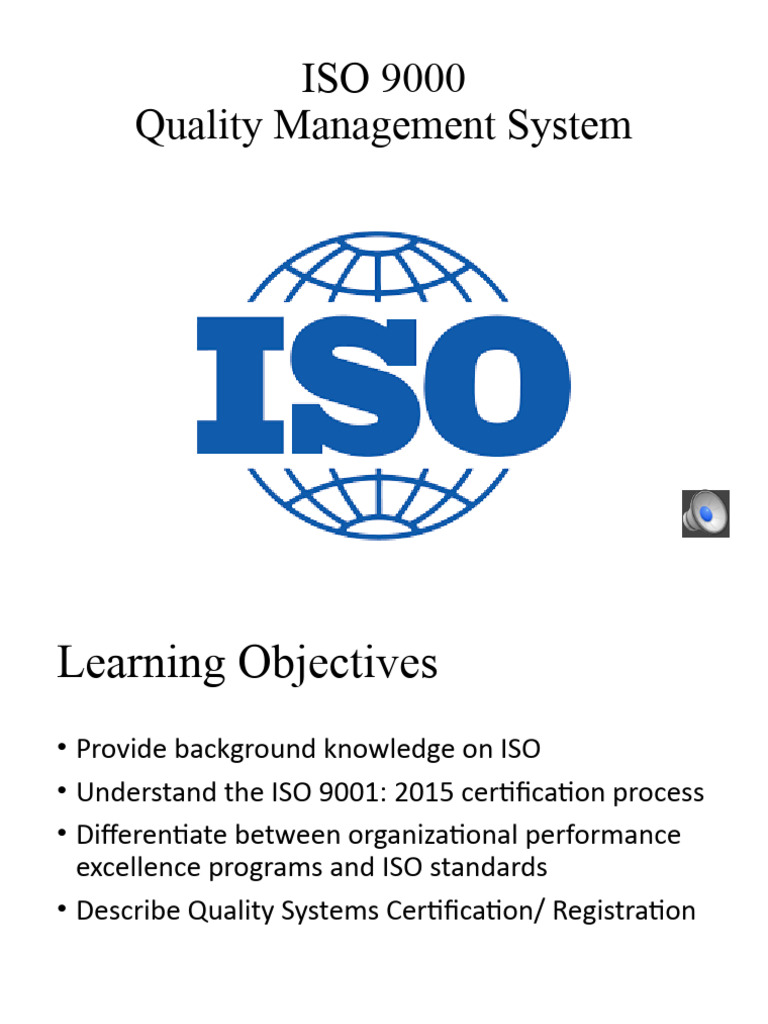 OPMAN - Chapter 10 (ISO 9000 - Quality Management System) | PDF | Iso ...
