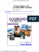 Economics Today The Micro 17th Edition Roger Leroy Miller Test Bank