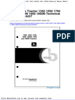 John Deere Tractor 1350 1550 1750 1850 18500n 1950 1950n Technical Manual tm4437