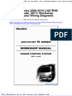 Isuzu N Series 2008 2016 LHD RHD 08 Cab Model 0871 Workshop Manuals Color Wiring Diagrams