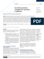 From Guidelines To Clinical Practice A Roadmap For Oncologists For Nutrition Therapy For Cancer Patients