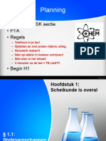 Planning: - Organisatie SK Sectie - Pta - Regels