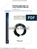 Auditing A Practical Approach 1st Edition Moroney Solutions Manual