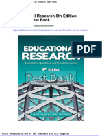 Educational Research 5th Edition Johnson Test Bank