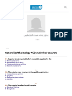 General Ophthalmology MCQs with their answers _ Faculty members