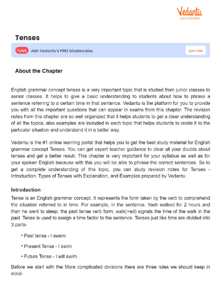 Tenses | PDF
