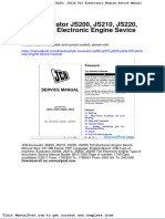 JCB Excavator Js200 Js210 Js220 Js23s t23 Electronic Engine Sevice Manual