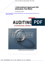 Auditing An International Approach 8th Edition Smieliauskas Test Bank