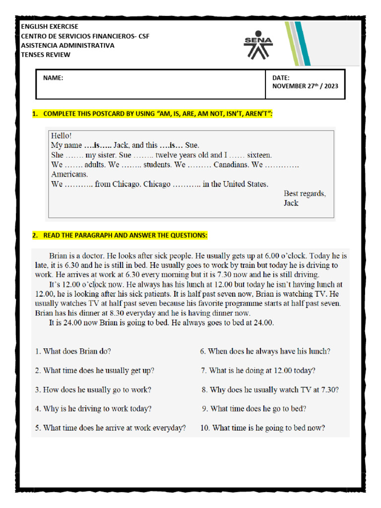 English Review PDF Linguistics