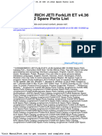 Jungheinrich Jeti Forklift Et v4!36!480!10!2022 Spare Parts List