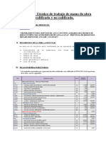 Informe de Labores de Mano de Obra Calificada y No Calificada A La Fecha 09.04.2022