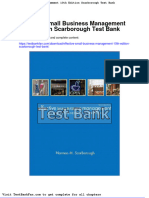 Effective Small Business Management 10th Edition Scarborough Test Bank