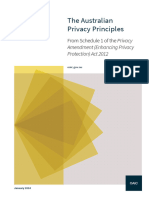 The Australian Privacy Principles