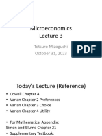 Microeconomics Lecture 3