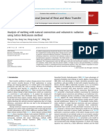 Melting WITH Natural Convection and Vlumetric Radiation