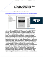 John Deere Tractors 5200 5300 5400 5500 Technical Manual tm1520 04 2004