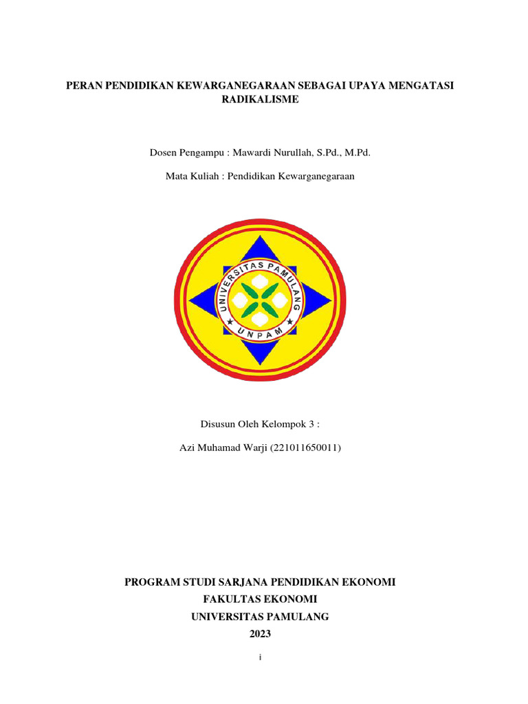 Contoh Makalah Pendidikan Kewarganegaraan yang Menarik dan Lengkap