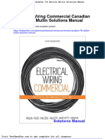 Electrical Wiring Commercial Canadian 7th Edition Mullin Solutions Manual