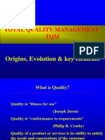 Total Quality Management: TQM: Origins, Evolution & Key Elements