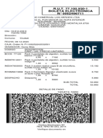 R.U.T. 77.100.930-1 Boleta Electrónica #0002496711