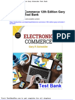 Electronic Commerce 12th Edition Gary Schneider Test Bank