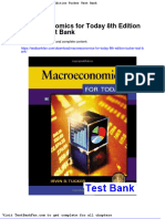 Macroeconomics For Today 8th Edition Tucker Test Bank