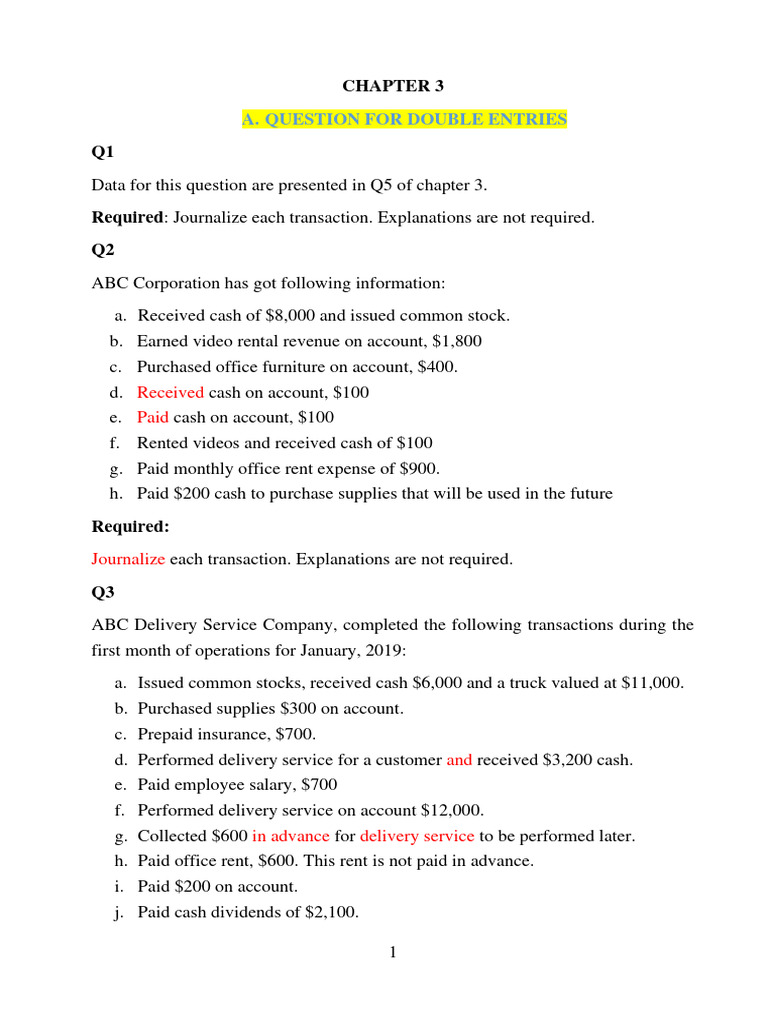 Question Chapter3 Final 1 | PDF | Business | Finance & Money Management