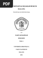 Sejarah Hukum Dagang