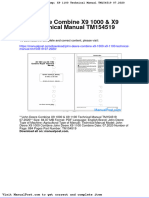 John Deere Combine x9 1000 x9 1100 Technical Manual Tm154519 07 2020