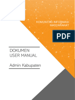 User Manual Admin Kabupaten - Website KIM