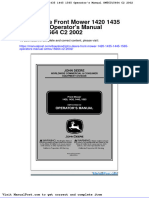 John Deere Front Mower 1420 1435 1445 1565 Operators Manual Omtcu15664 c2 2002
