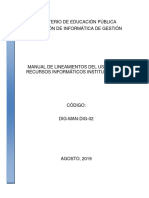 Manual Lineamientos Uso Recursos Informaticos v2019