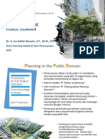 Planning in The Public Domain