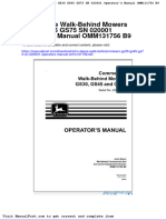 John Deere Walk Behind Mowers Gs30 Gs45 Gs75 SN 020001 Operators Manual Omm131756 b9