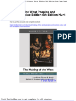 Making of The West Peoples and Cultures Value Edition 5th Edition Hunt Test Bank