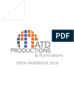Atd Productions - Crew Handbook 2018