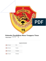 Kalender Pendidikan Nusa Tenggara Timur