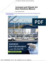 Energy Environment and Climate 3rd Edition Wolfson Solutions Manual