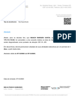 Atestado: 175.113.116-52, Foi Submetido A Uma Consulta Médica Na Data de Hoje, 07/12/2023 12:09 HRS