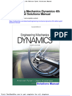 Engineering Mechanics Dynamics 4th Edition Pytel Solutions Manual