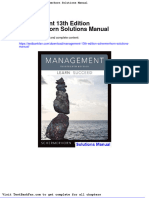 Management 13th Edition Schermerhorn Solutions Manual