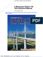 Engineering Mechanics Statics 7th Edition Meriam Solutions Manual